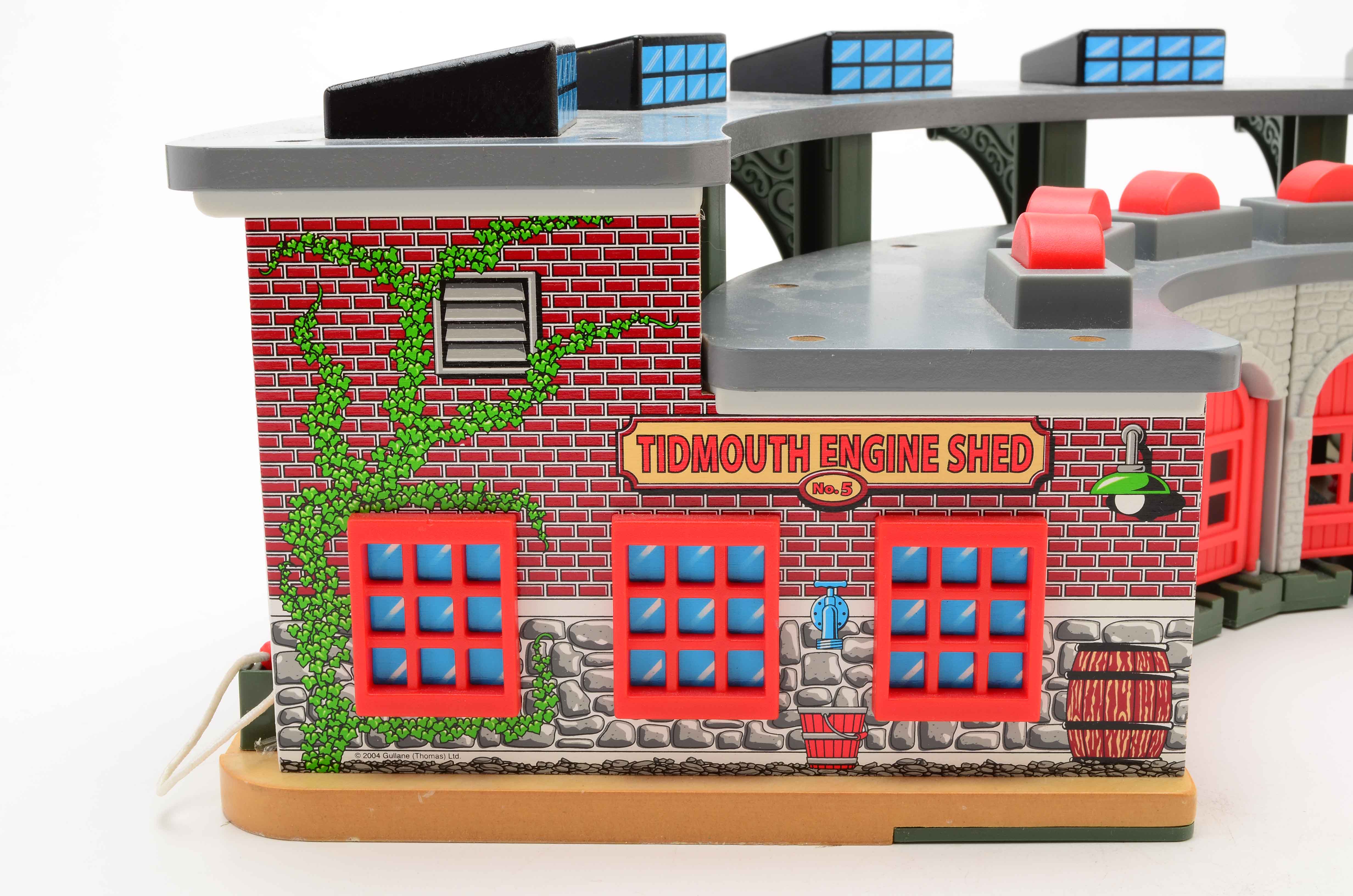 "Thomas the Train" Wooden Roundhouse and Accessories