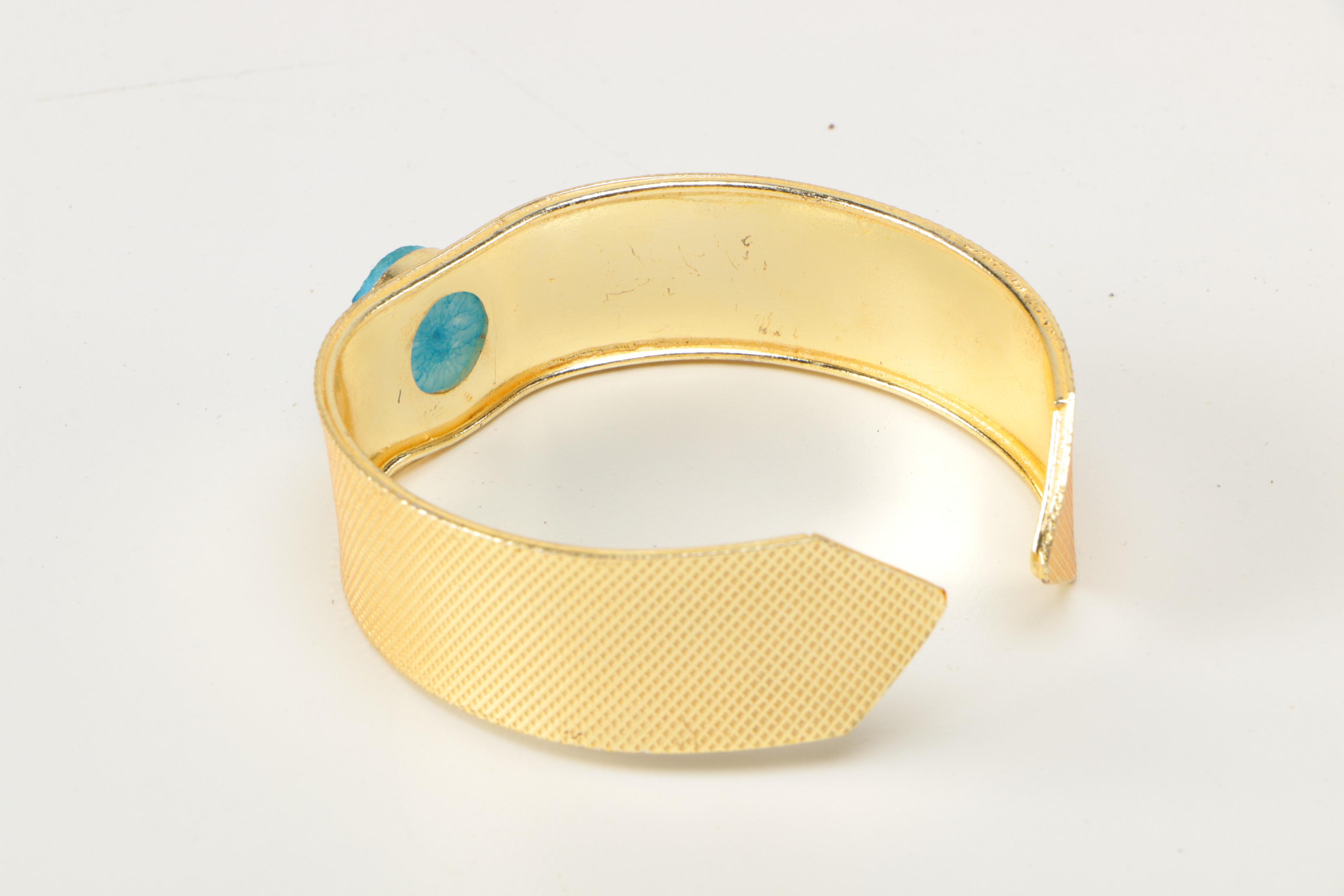 Gold Tone Accented Bracelets