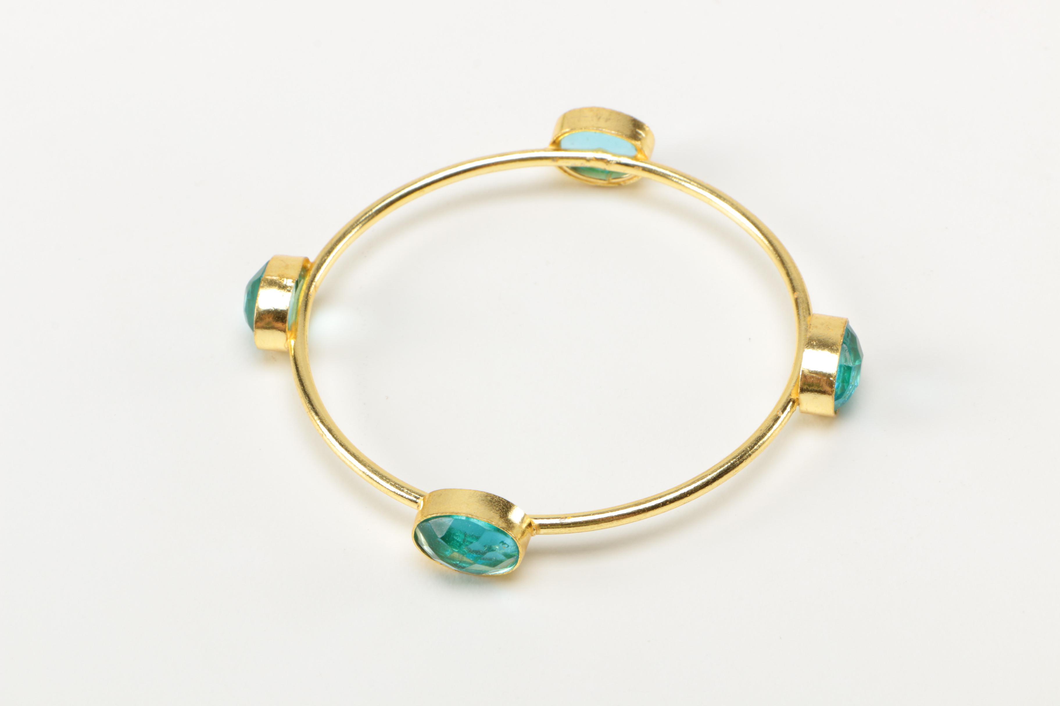 Gold Tone Accented Bracelets