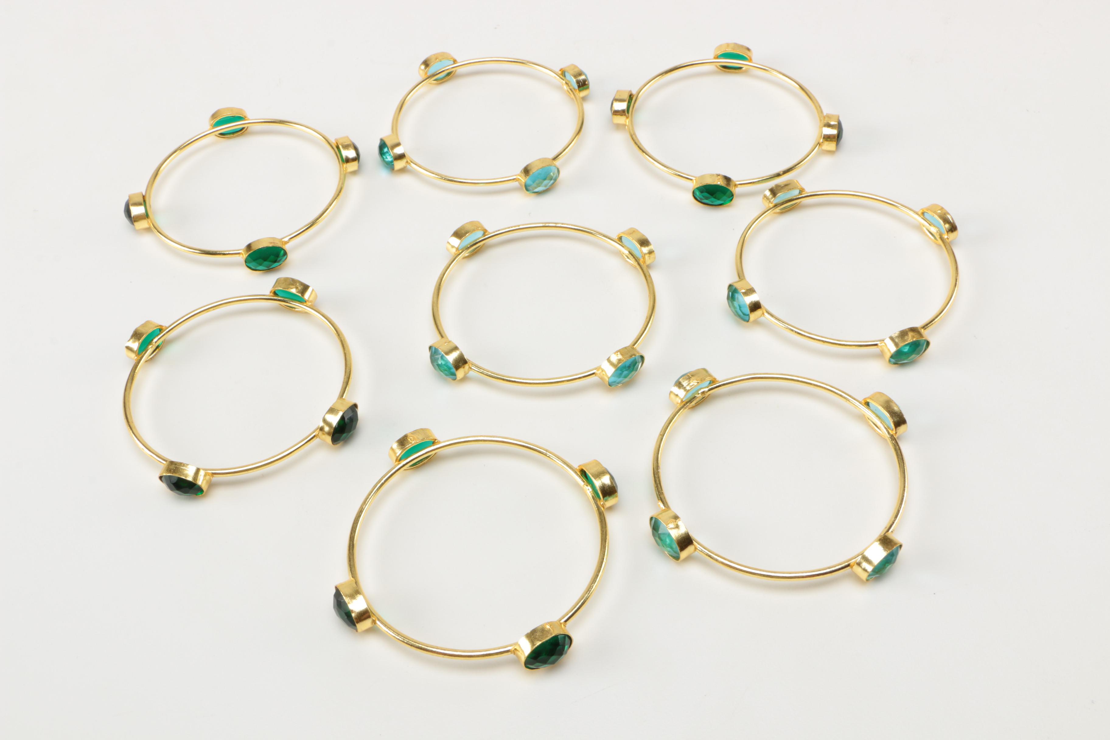Gold Tone Accented Bracelets