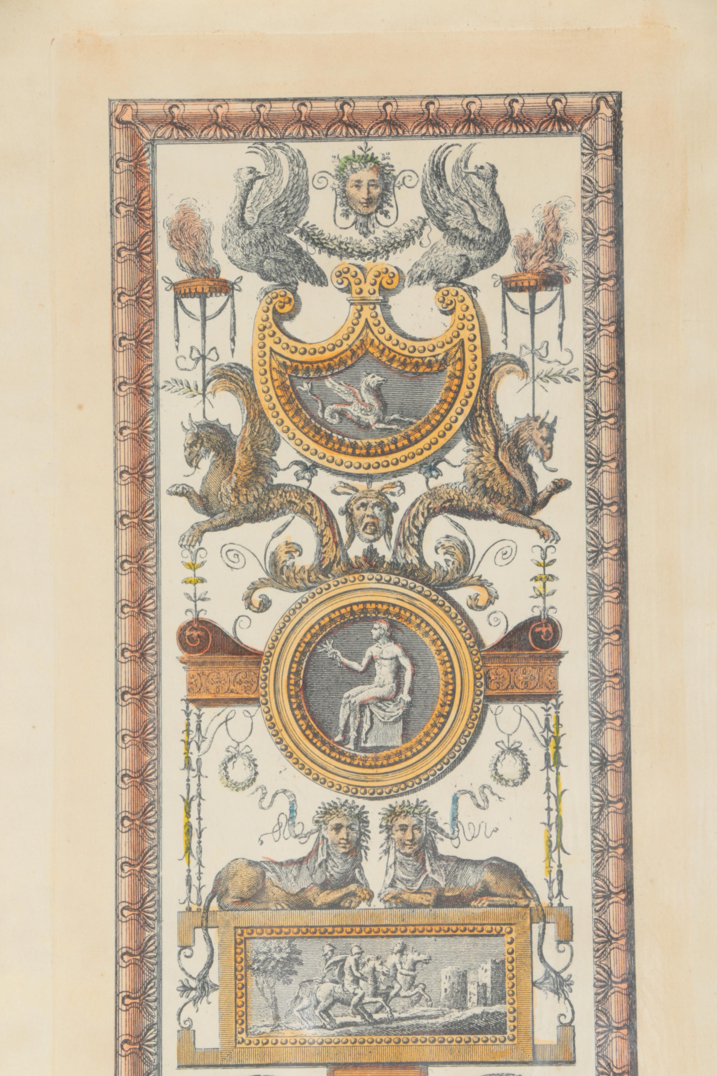 Hand-Tinted Lithographs After Raphael Loggia Frescoes