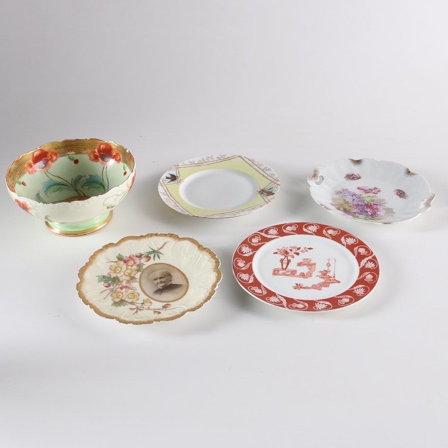 Porcelain Plates Including Limoges