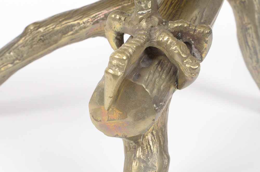 Brass Tone Eagle Sculpture