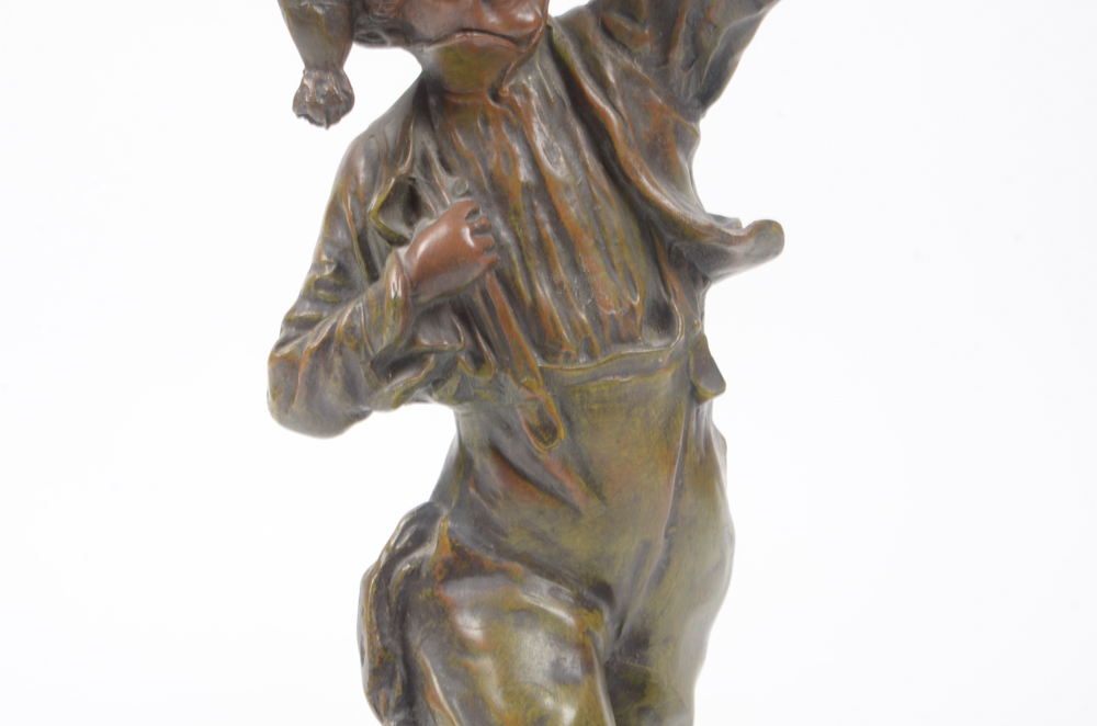 Bronze Tone Sculpture After George Maxim "Fête au Village"