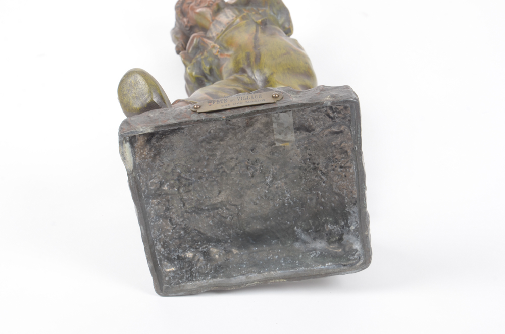 Bronze Tone Sculpture After George Maxim "Fête au Village"