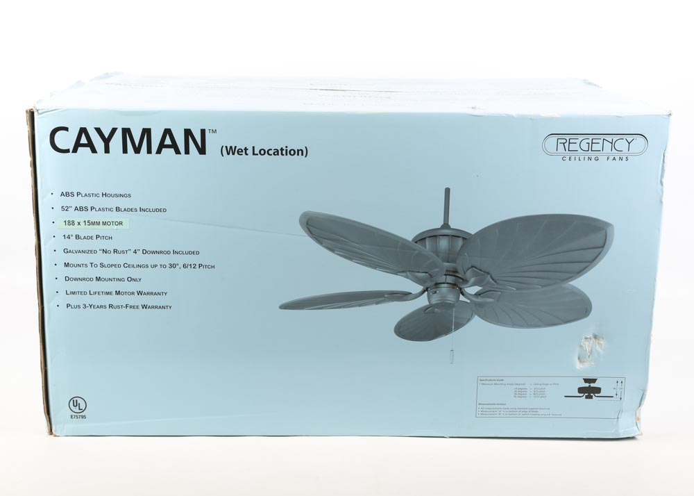 Regency "Cayman" Wet Location Ceiling Fan