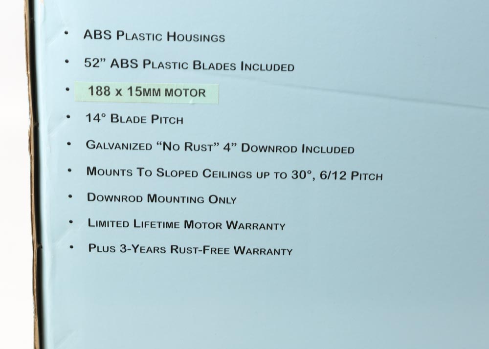 Regency "Cayman" Wet Location Ceiling Fan