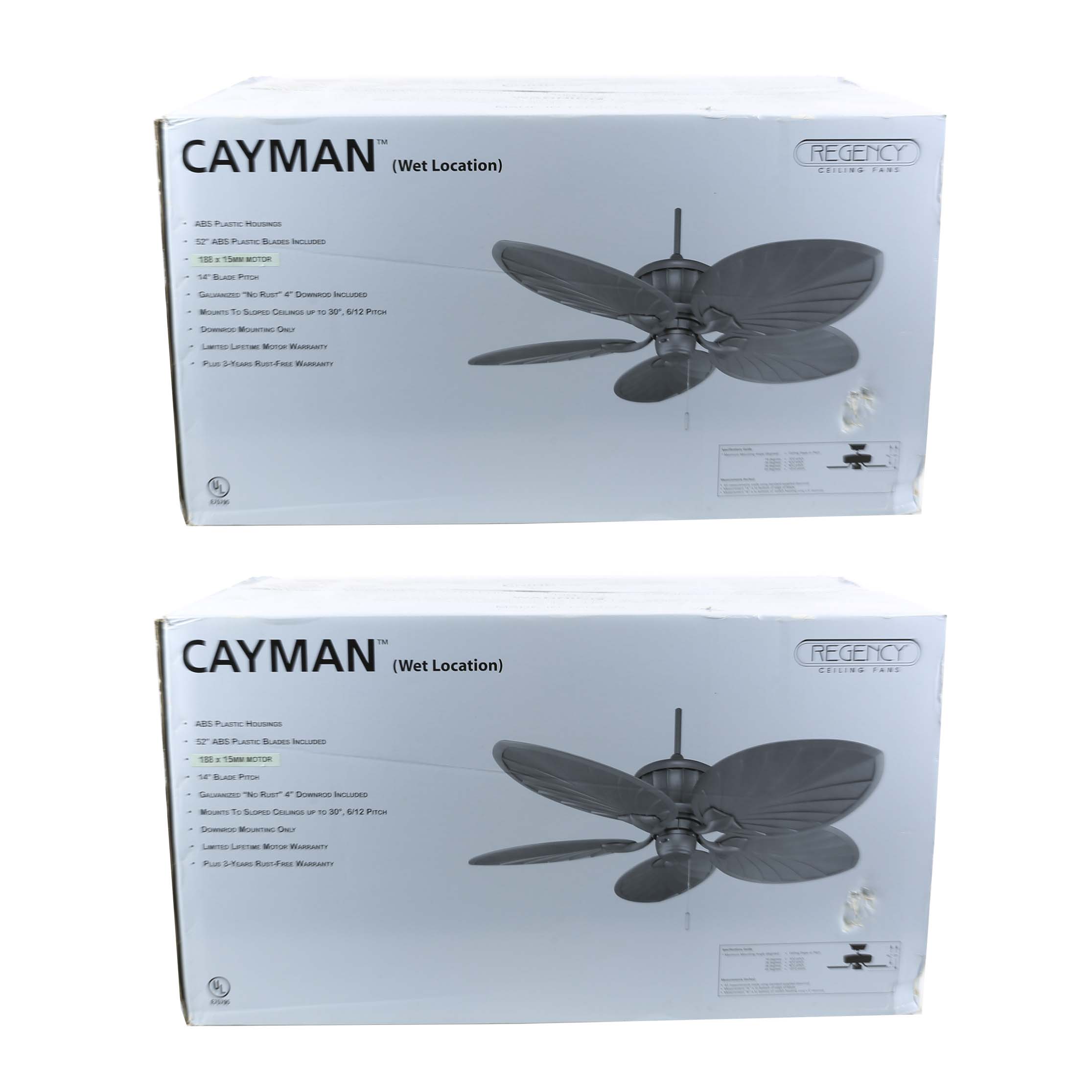 Regency "Cayman" Wet Location Ceiling Fan