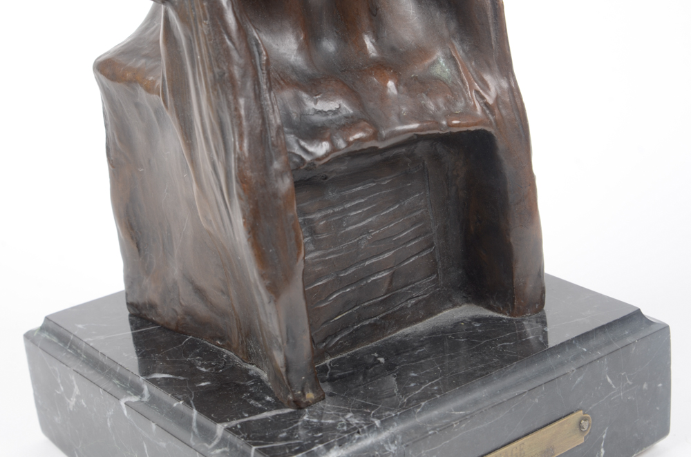 Limited Edition Reproduction Bronze Bust After Frederic Remington "The Savage"