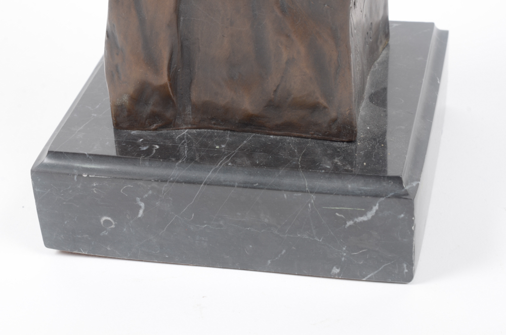 Limited Edition Reproduction Bronze Bust After Frederic Remington "The Savage"