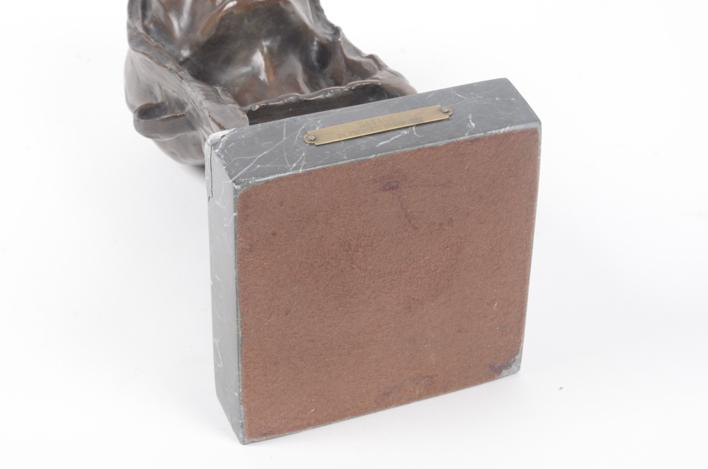Limited Edition Reproduction Bronze Bust After Frederic Remington "The Savage"