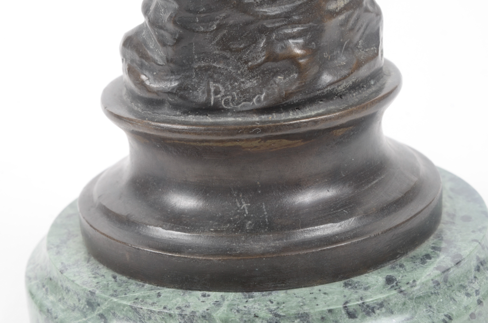 Reproduction Bronze Sculpture After Emmanuele Villanis "Girl with Scarf"