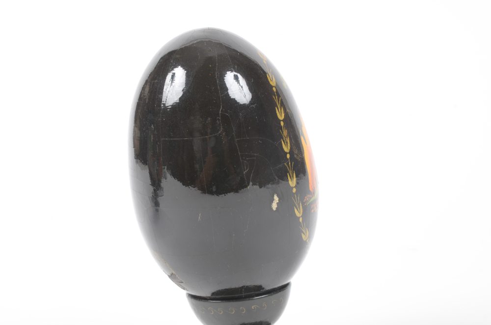 Group of Russian Decorated and Lacquered Eggs