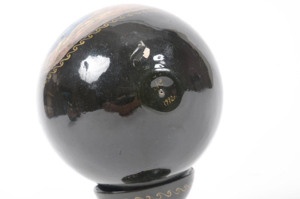Group of Russian Decorated and Lacquered Eggs