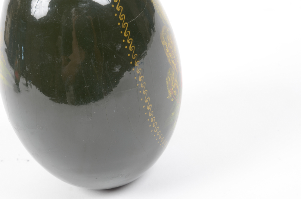 Group of Russian Decorated and Lacquered Eggs