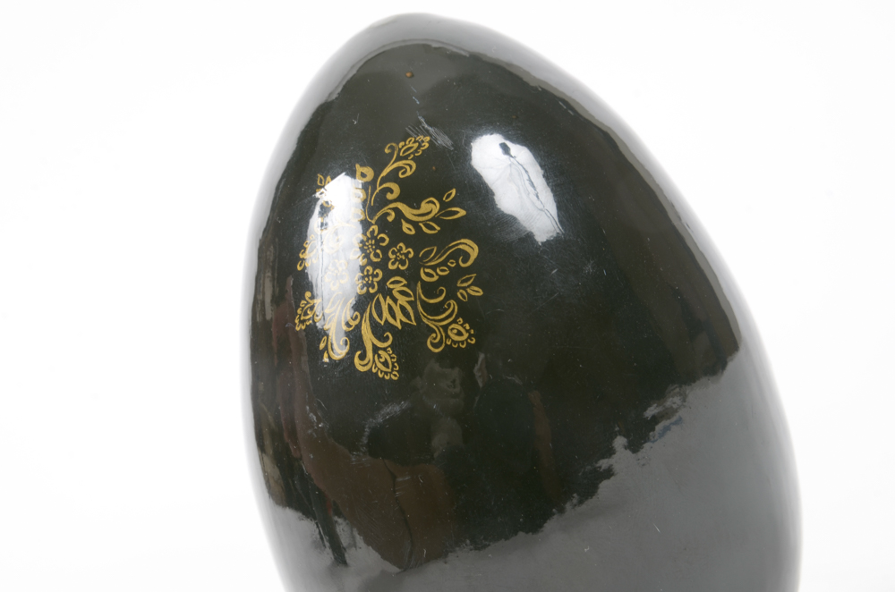Group of Russian Decorated and Lacquered Eggs