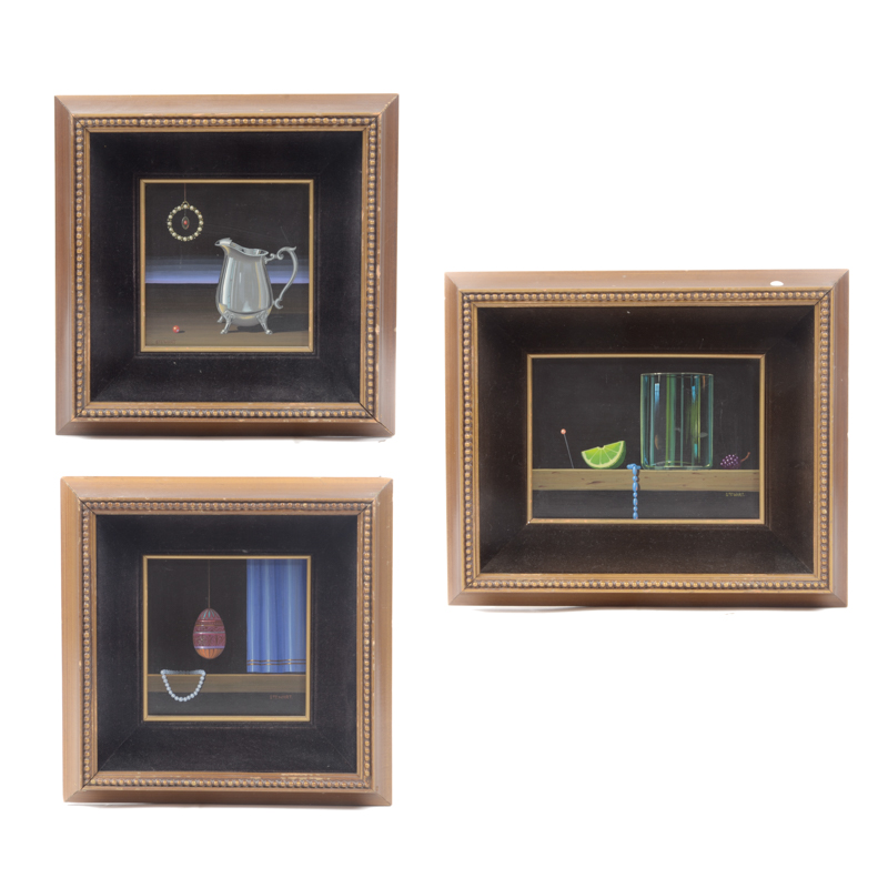 John Stewart Oil Paintings on Panel Still Lifes