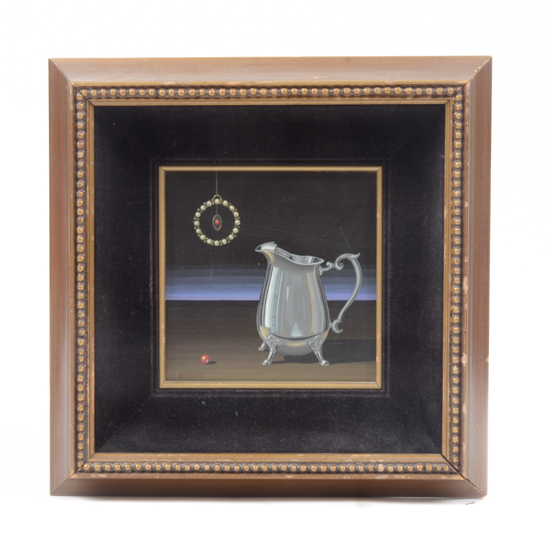 John Stewart Oil Paintings on Panel Still Lifes
