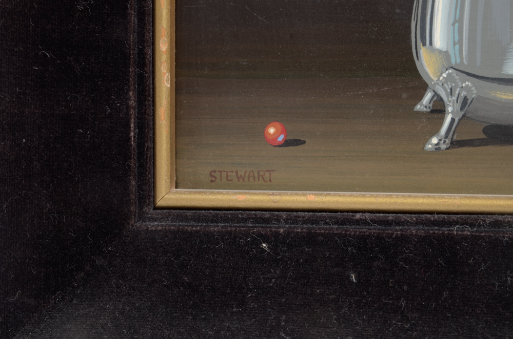John Stewart Oil Paintings on Panel Still Lifes