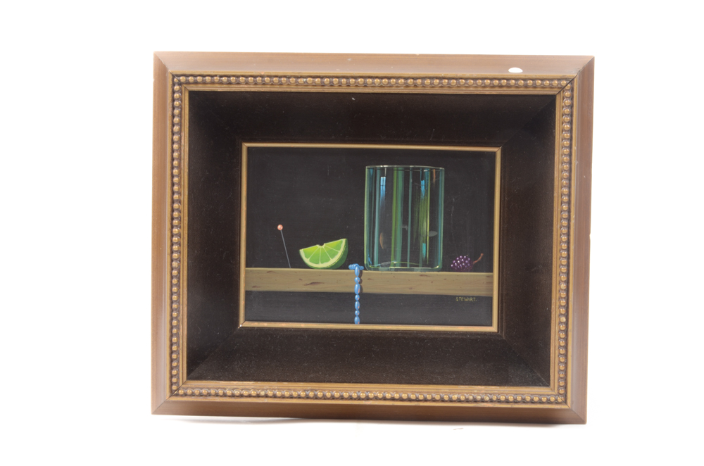 John Stewart Oil Paintings on Panel Still Lifes