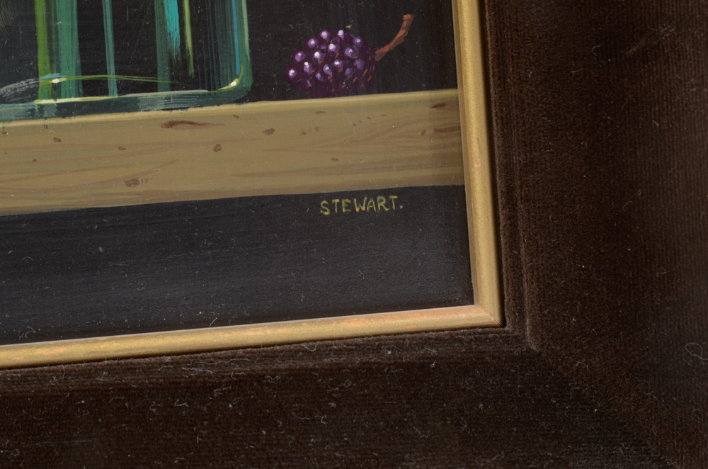 John Stewart Oil Paintings on Panel Still Lifes