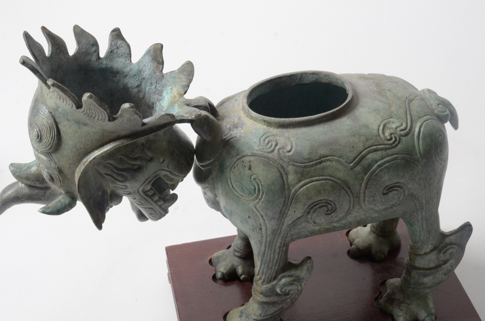 Chinese Figural Metal Censer