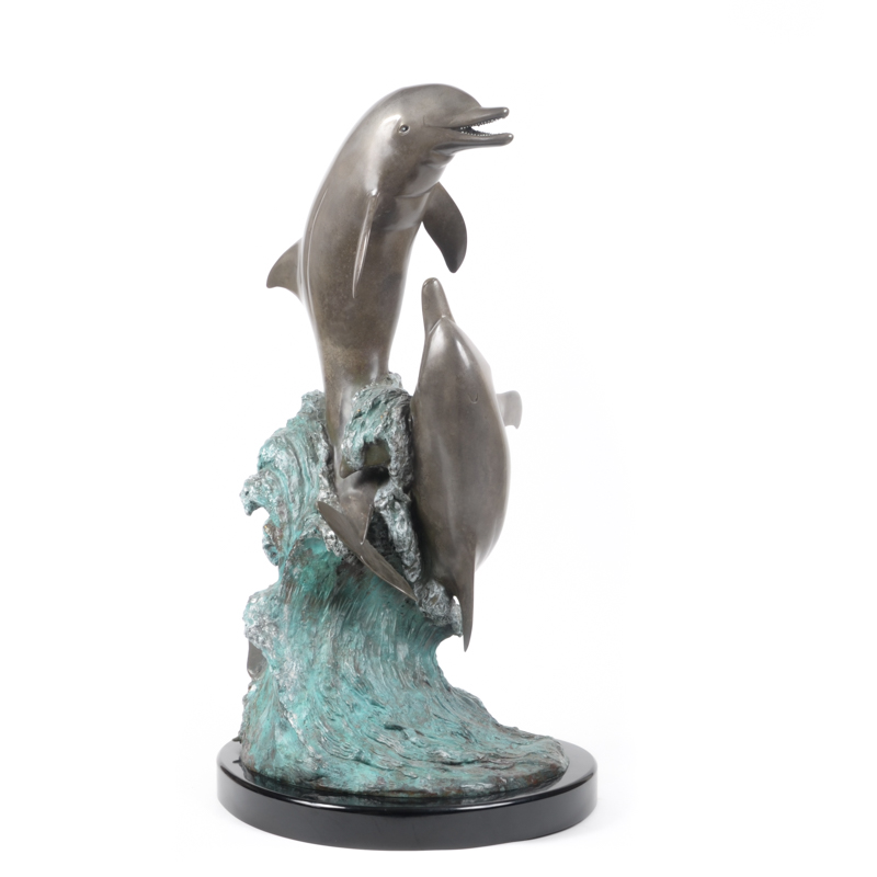 Bronze Dolphin Sculpture