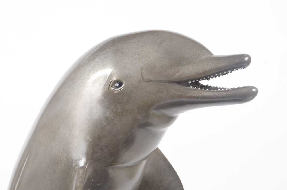 Bronze Dolphin Sculpture