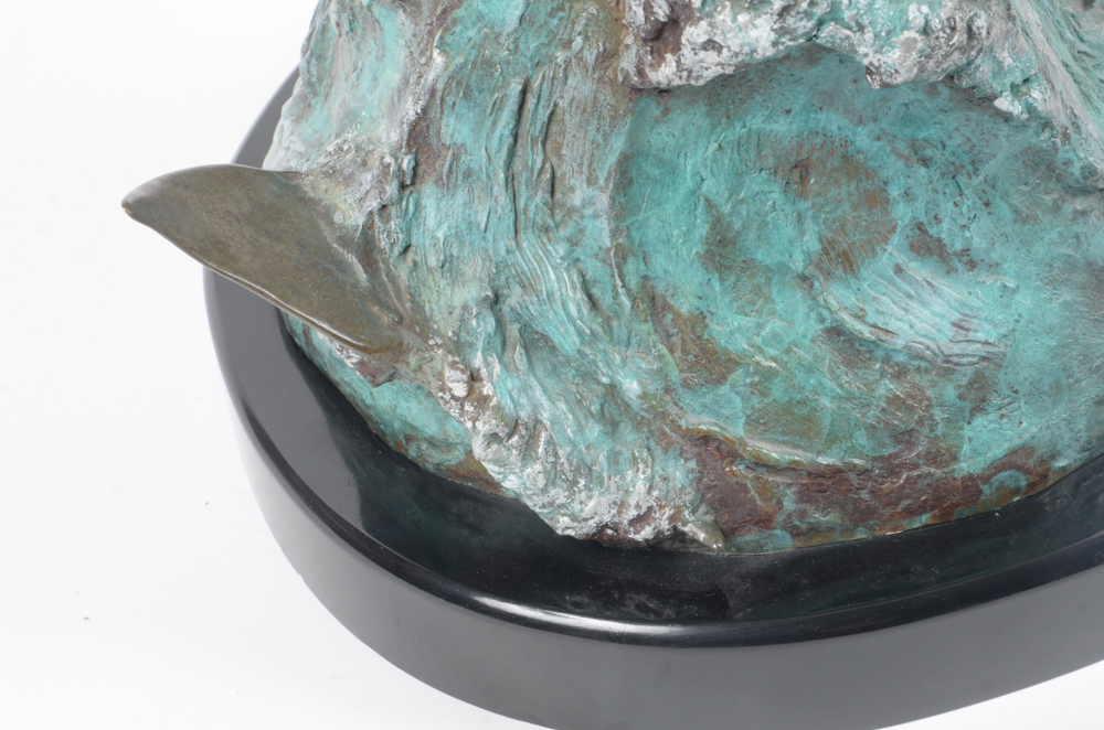 Bronze Dolphin Sculpture
