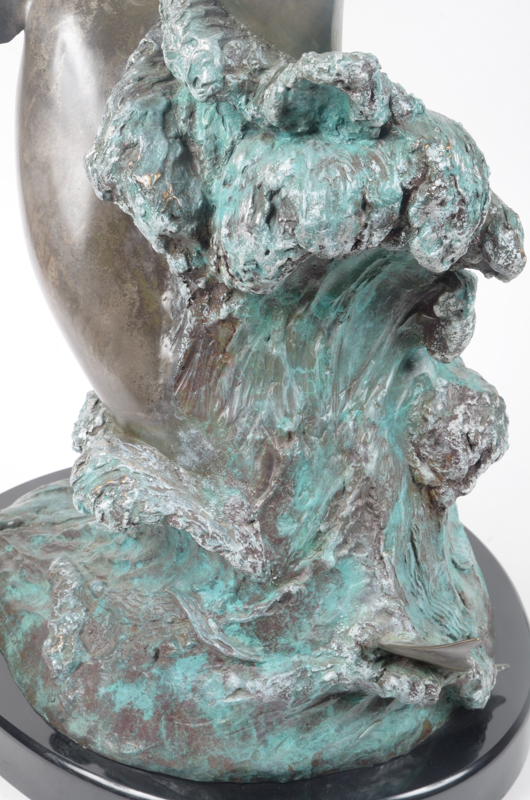 Bronze Dolphin Sculpture