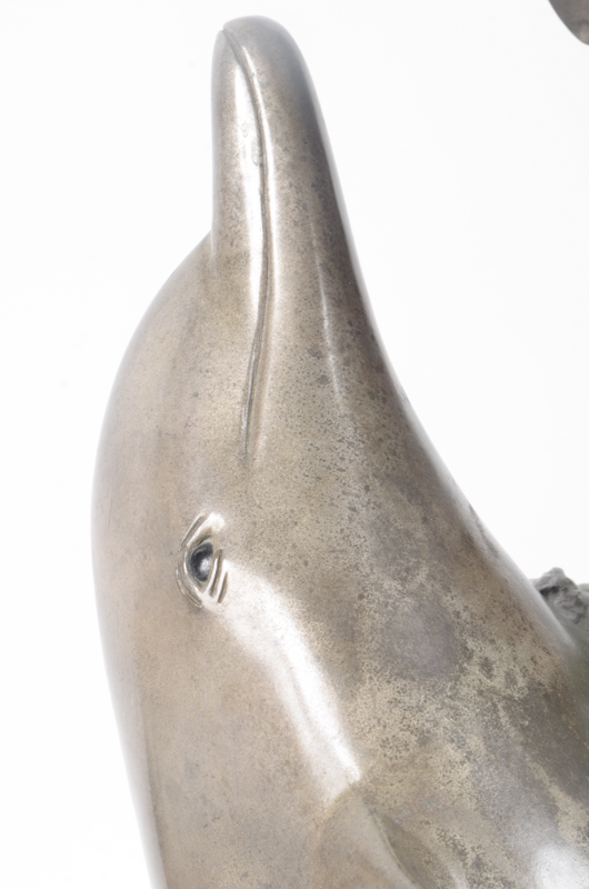 Bronze Dolphin Sculpture