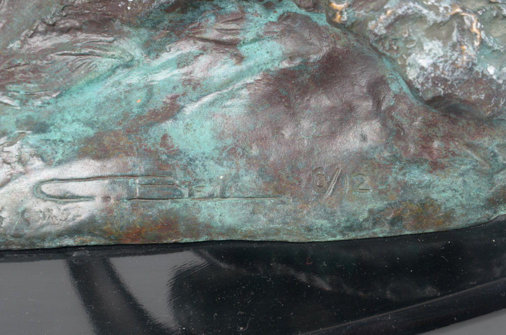 Bronze Dolphin Sculpture