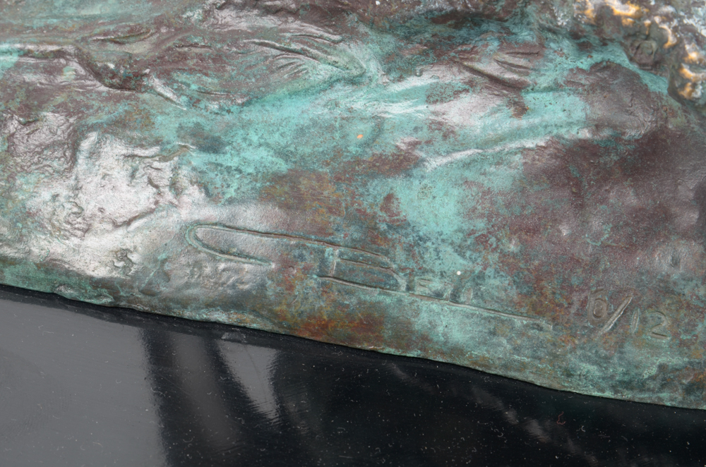 Bronze Dolphin Sculpture