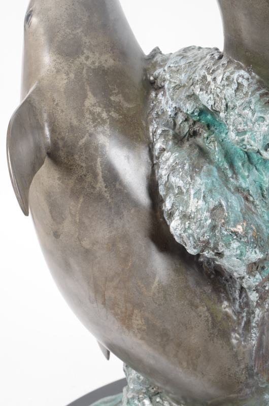 Bronze Dolphin Sculpture