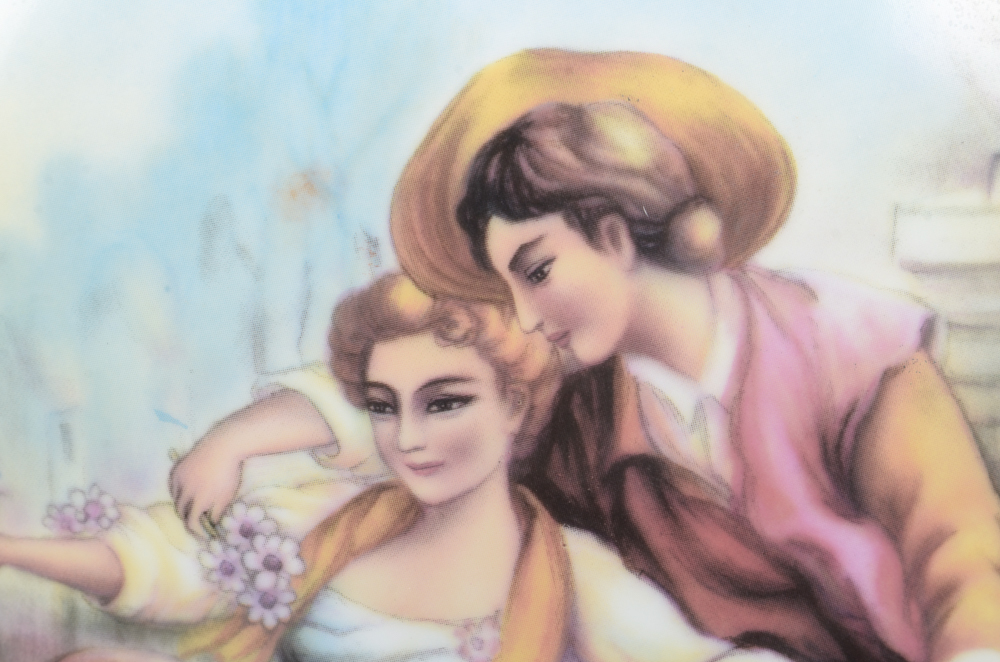 Contemporary Sevres Style Porcelain Urn With Gold-Tone Mounts