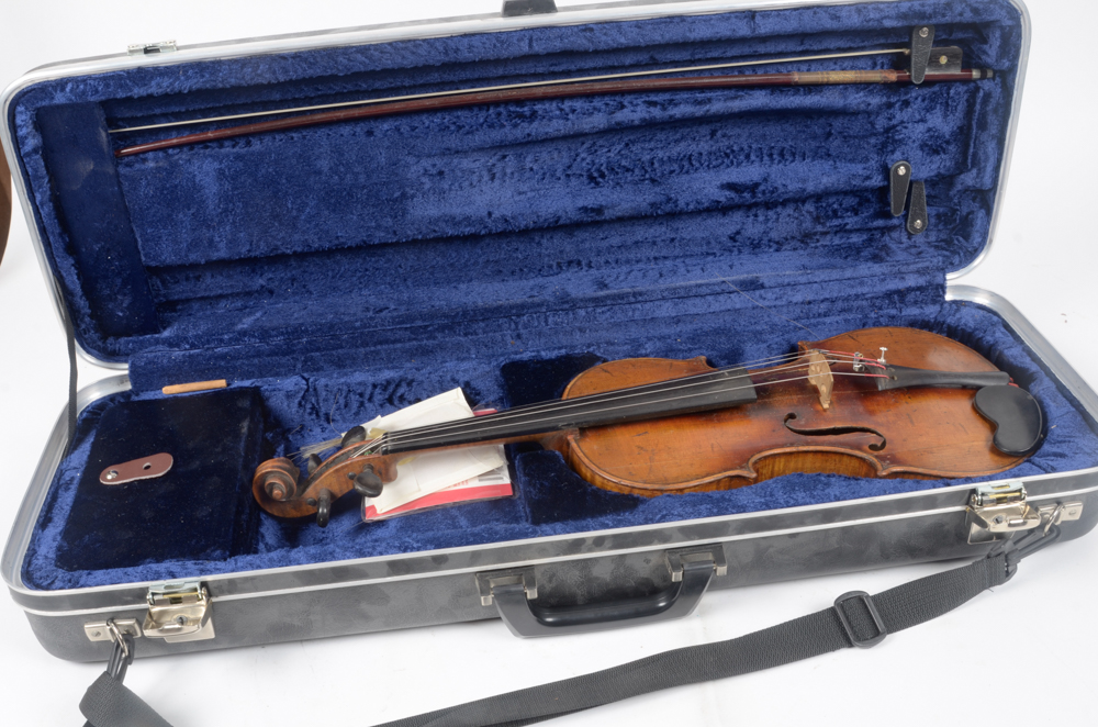 Vintage Violin, Bow and Case