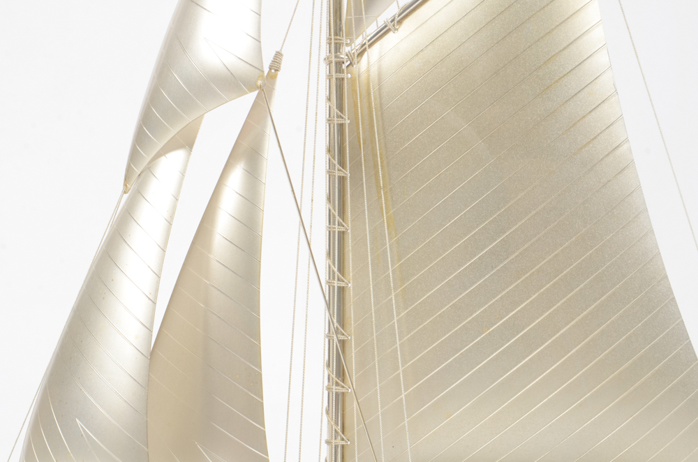 Sterling Silver Sail Boat Model