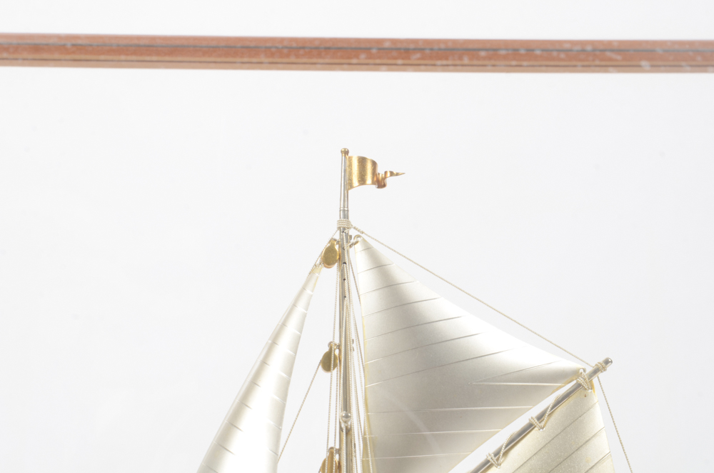 Sterling Silver Sail Boat Model