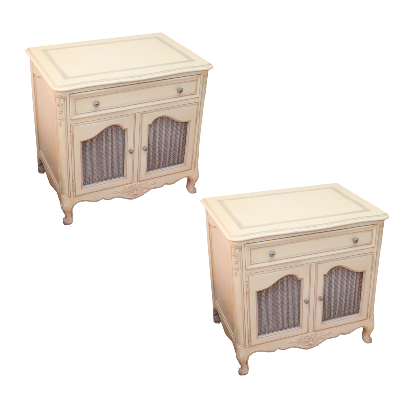 Kindel French Provincial Style Nightstands