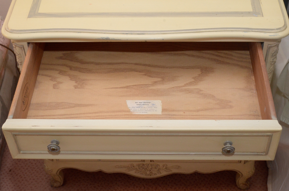 Kindel French Provincial Style Nightstands