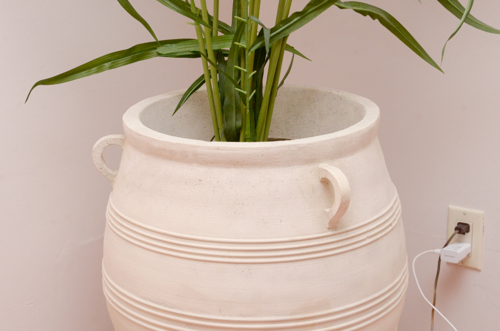 Oversize Indoor Faux Bamboo Tree in Ceramic Planter