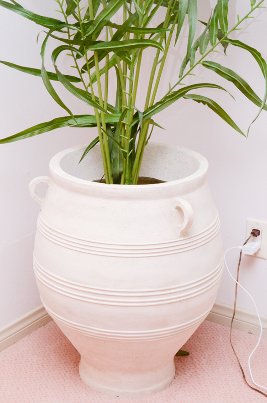 Oversize Indoor Faux Bamboo Tree in Ceramic Planter