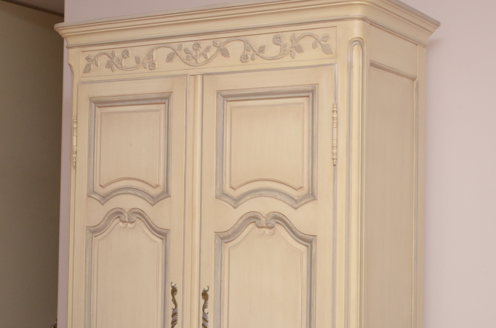 French Provincial Style Entertainment Cabinet
