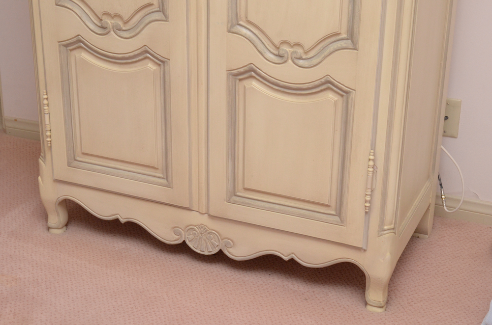 French Provincial Style Entertainment Cabinet