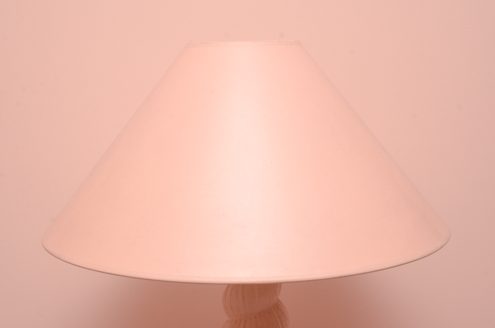 Pastel Pink Shell Table Lamp