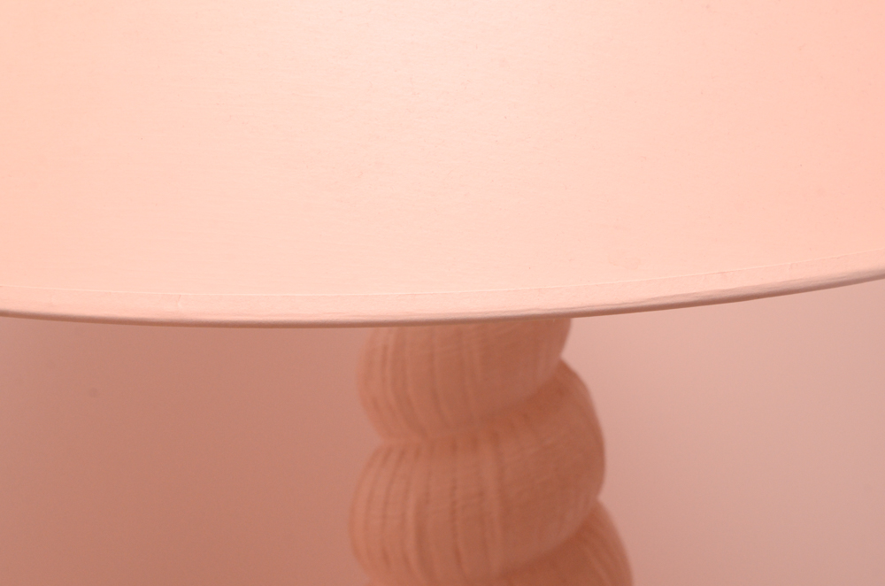 Pastel Pink Shell Table Lamp