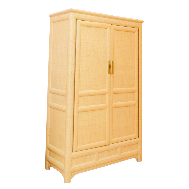 Natural Fiber Wrapped Entertainment Cabinet
