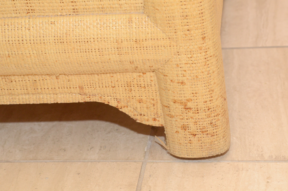 Natural Fiber Wrapped Entertainment Cabinet