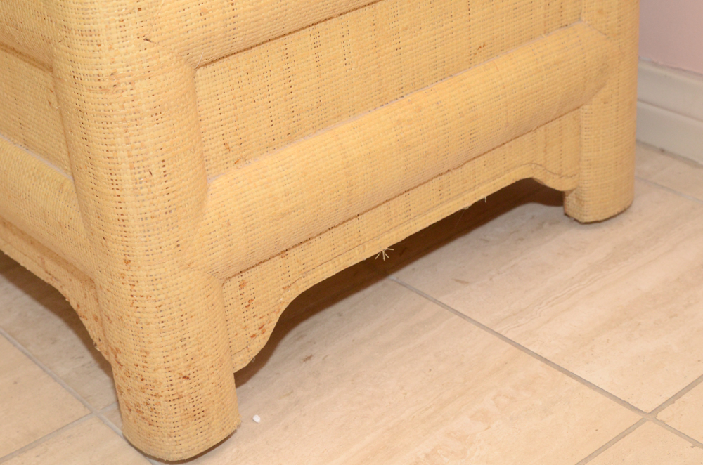 Natural Fiber Wrapped Entertainment Cabinet