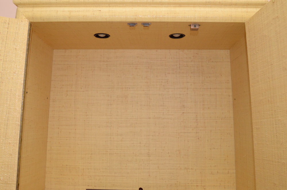 Natural Fiber Wrapped Entertainment Cabinet